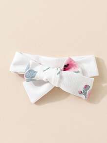 SHEIN Infant Floral All-Over Print Ruffle Collar Long Sleeve Casual Romper Pajamas - White - View 6