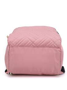 Bolso De Hombro Doble Con Hilo De Bordado Y Gran Capacidad Para Mamá - Rosa - Ver 7