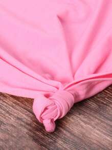 INAWLY Letter And Cartoon Graphic Tee - Pink - View 6