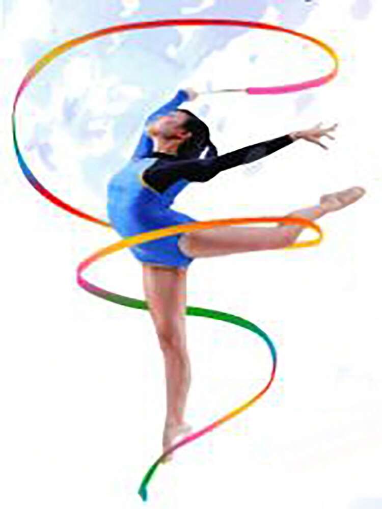 4M Colorful Gym Ribbon Dance Ribbon Rhythmic Art - Multicolor - View 7