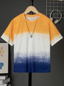 SHEIN Tops con trai Khối Màu Giải trí - Nhiều màu - Xem 1