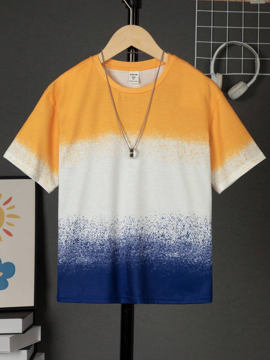 SHEIN Tops con trai Khối Màu Giải trí - Nhiều màu - Xem 1