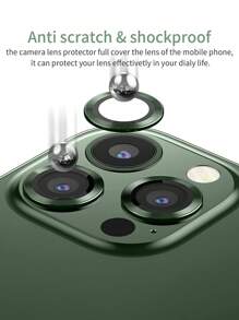 Härdat linsskydd kompatibelt med iPhone15/15Plus/15Pro/15Promax - Grön - Visa 3