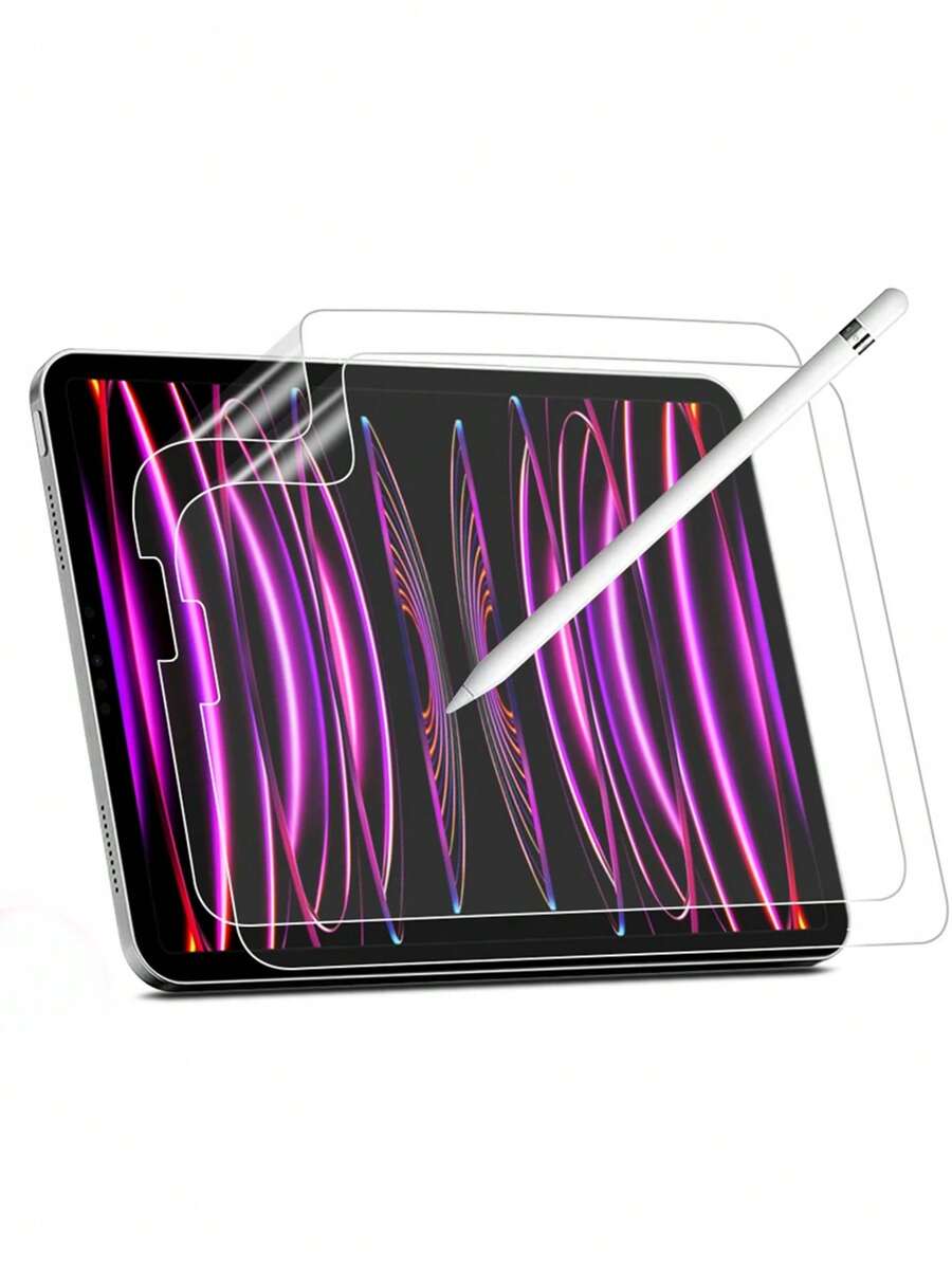 2入組透明柔軟屏幕膜適用於iPad - 無色 - 查看 1