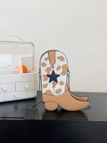 Không thấm nước, Nhẹ, Di động, Cổ điển, Phong cách Gothic thông thường, Phong cách Y2K, Phong cách Punk, Túi Halloween Trick Or Treat Đồ dùng dự tiệc Halloween Túi xách cho Halloween, Halloween Ghost Gothic Ghost Boots Thiết kế Túi xách mới lạ Đồ họa ngôi sao nhỏ dành cho trường đại học, các cô gái tuổi teen, phụ nữ, quý cô hoàn hảo cho Halloween, Ngày lễ, Kỳ nghỉ, Mua sắm, Ngoài trời - Màu Khaki - Xem 1