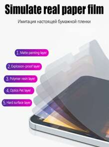 1入組透明柔軟屏幕膜適用於iPad - 無色 - 查看 3