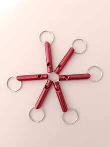 2 piezas Silbato de fiesta aleación de aluminio - Rojo - Ver 1