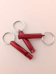 2 piezas Silbato de fiesta aleación de aluminio - Rojo - Ver 3