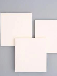 1pc Plain Sticky Note - White - View 1