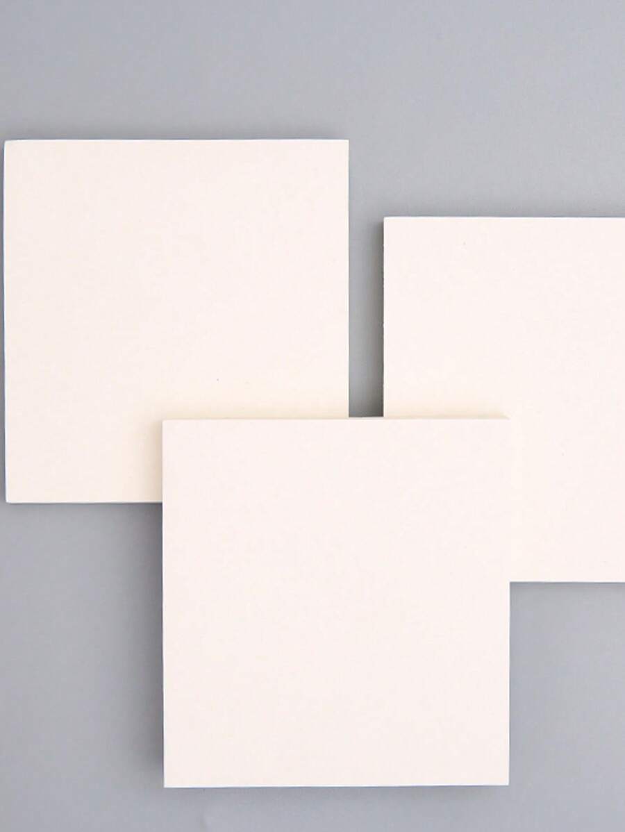 1pc Plain Sticky Note - White - View 1