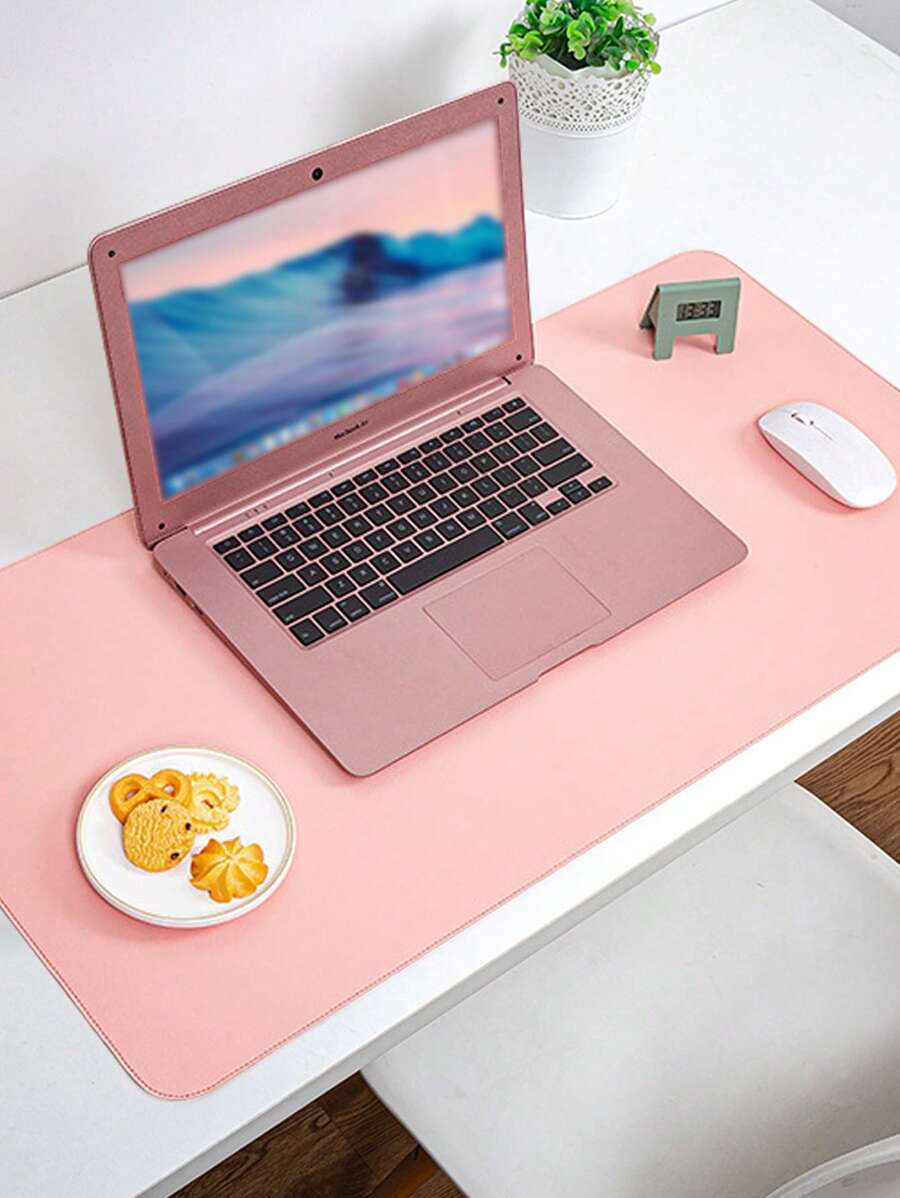1 pieza Almohadilla liso escritorio simple escritorio para casa - Rosa - Ver 1