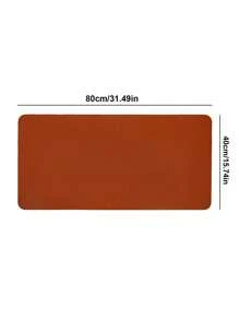 1pc Thảm trải bàn trơn, Tấm lót bàn đơn giản cho gia đình - màu xanh lá - Xem 3