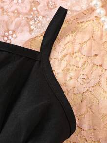 Baby Solid Cami Dress & Asymmetric Hem Jacket - Multicolor - View 4