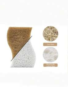 1 miếng bọt biển làm sạch hai mặt - trắng - Xem 3