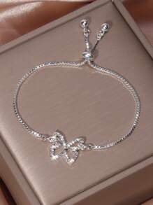 水鑽蝴蝶裝飾手環