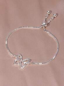 水鑽蝴蝶裝飾手環