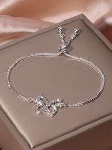 水鑽蝴蝶裝飾手環