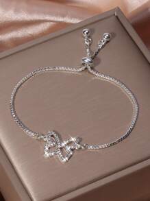 水鑽蝴蝶裝飾手環