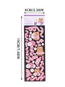 8pcs Cartoon Graphic Assorted Sticker, Cute Decal For Students - Multicolor - View 2