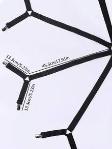 1 cái Kẹp cố định ga trải giường màu trơn - màu đen - Xem 3