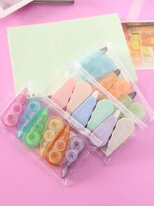 6入組修正帶，學生用透明塗白修正帶 - 無色 - 查看 2