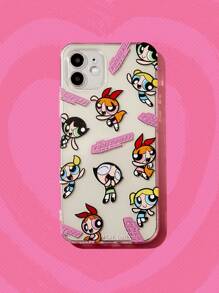 The Powerpuff Girls | ROMWE Cartoon Pattern Phone Case - Multicolor - View 1
