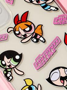 The Powerpuff Girls | ROMWE Cartoon Pattern Phone Case - Multicolor - View 3