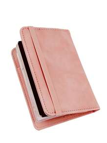 gessy Dompet Paspor Perjalanan Fashion Anti-Pencurian RFID dengan Lapisan Emas - Berwarna merah muda - View 5