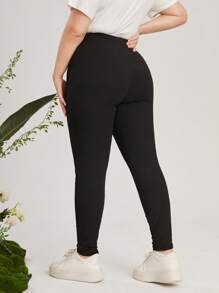 Mulvari Plus Letter Patched Leggings