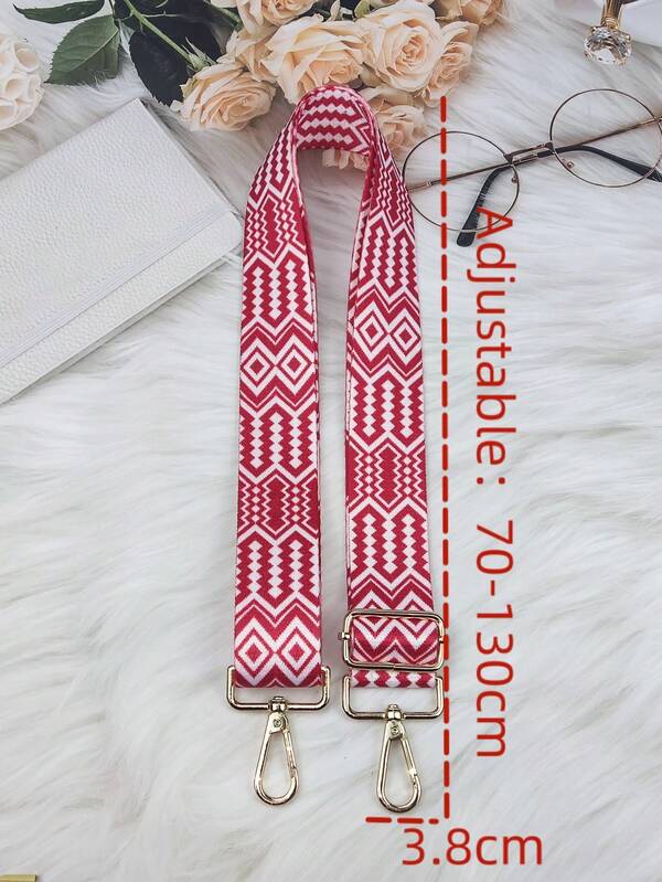 Geometric Pattern Wide Adjustable Bag Strap Replaceable SHEIN USA