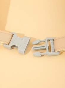 1set Solid Color Pet Leash & Harness For Dog For Anti-lost - Beige - View 6