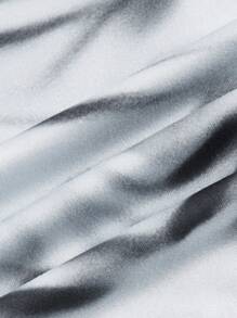 SHEIN ICON Camiseta crop con estampado de cuerpo 3D - Gris - Ver 7