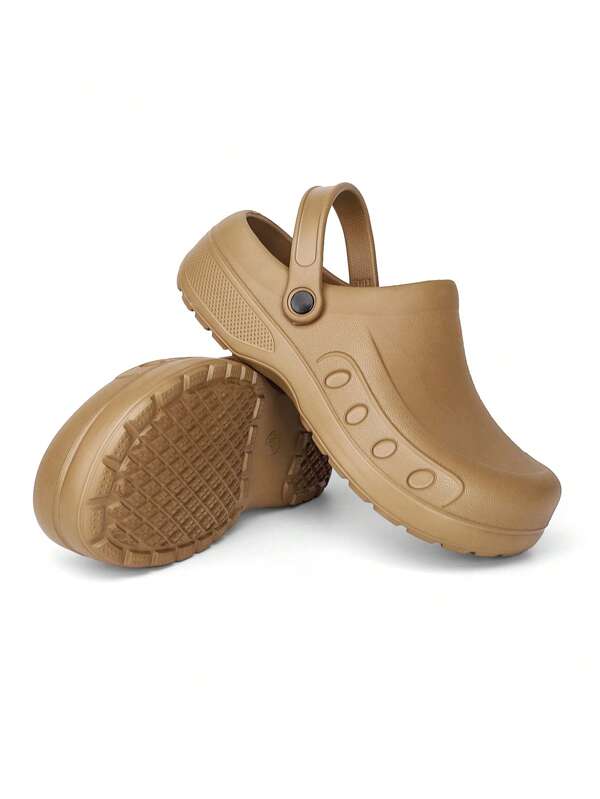 Men Minimalist Work Clogs, Work Outdoor EVA Clogs SHEIN UK