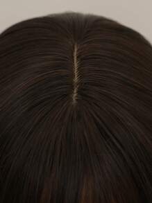 合成纖維耐熱假髮女士短直發波波頭假髮棕色波波頭劉海假髮女士日常穿著自然假髮