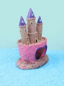 1pc Castle Design Ornament For Aquarium For Decoration - Multicolor - View 7