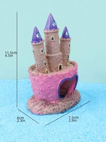1pc Castle Design Ornament For Aquarium For Decoration - Multicolor - View 8