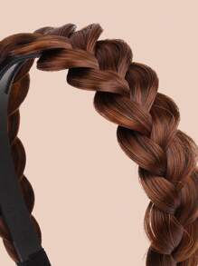 1pc Women Wig Braided Decor Fashion Headband For Daily Decoration Boho