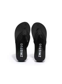 Sandalia negra de tacón de cuña resistente al desgaste de moda, casual y simple para mujeres, adecuada para vacaciones, hogar, playa, uso en interiores y exteriores