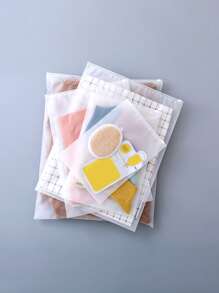 5 piezas Bolso transparente de viaje almacenamiento transparente viaje portátil para doméstico - transparente - Ver 4