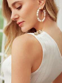 MOTF PREMIUM ONE SHOULDER VISCOSE-BLEND KNIT TOP - White - View 3