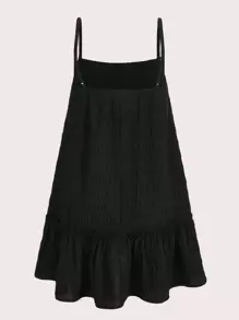 SHEIN EZwear Plus Ruffle Hem Cami Dress