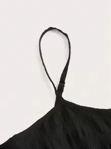 SHEIN EZwear Plus Ruffle Hem Cami Dress