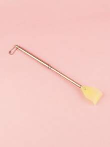 1入組可伸縮背部刮擦器，伸縮式刮擦器背部刮擦器按摩器背部刮擦器可拆卸伸縮鉤，適用於老年人撓痒棒 - 米色 - 查看 2