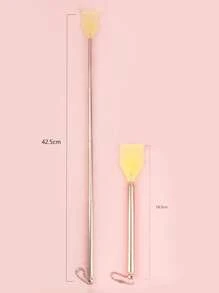 1入組可伸縮背部刮擦器，伸縮式刮擦器背部刮擦器按摩器背部刮擦器可拆卸伸縮鉤，適用於老年人撓痒棒 - 米色 - 查看 3