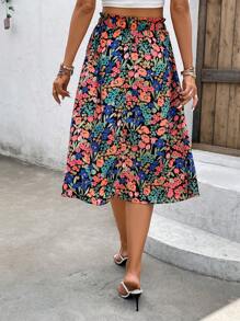 SHEIN Privé Váy nữ Hoa Tất cả trên in Boho - Nhiều màu - Xem 2