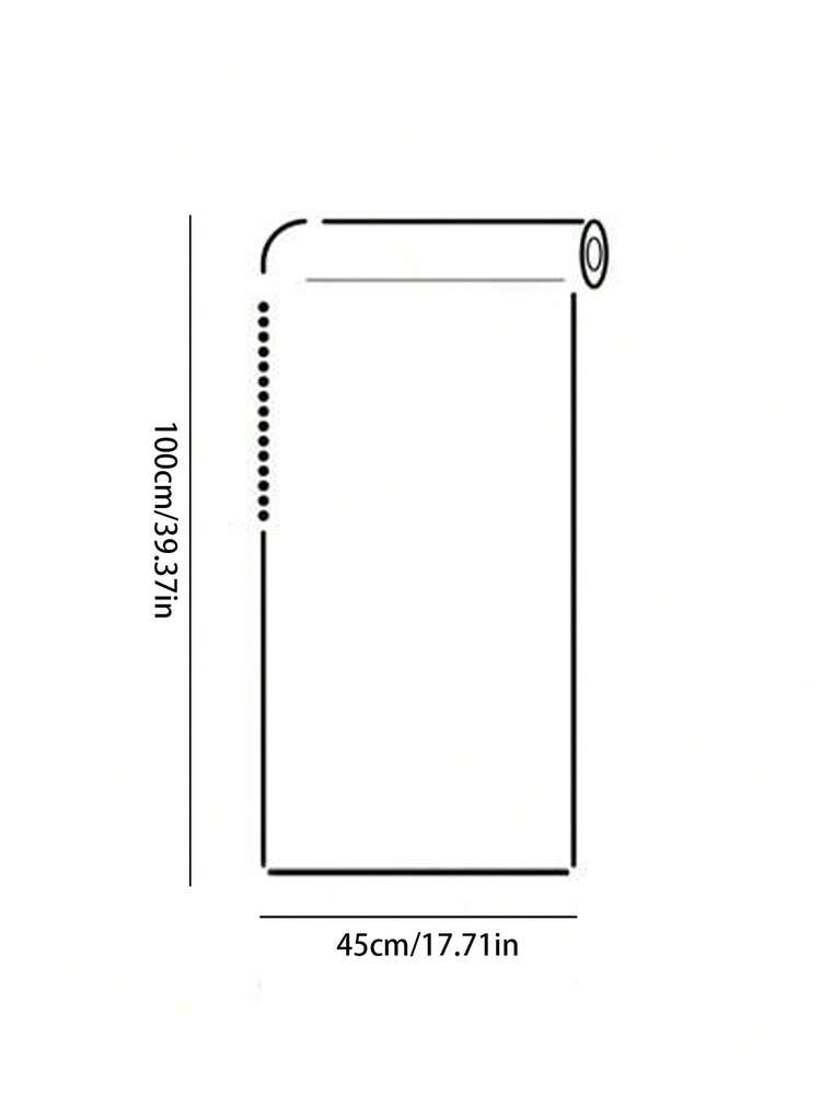 1pc Solid Color Waterproof Decorative Film, PVC Durable Removable Wall Decorative Sticker For Household - Clear - View 8