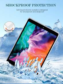 籃球印花透明保護套適用於iPad - 彩色 - 查看 5