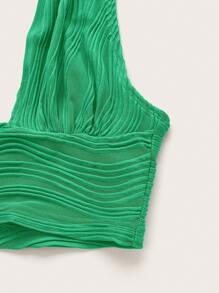 SHEIN ICON 素色露背掛脖上衣