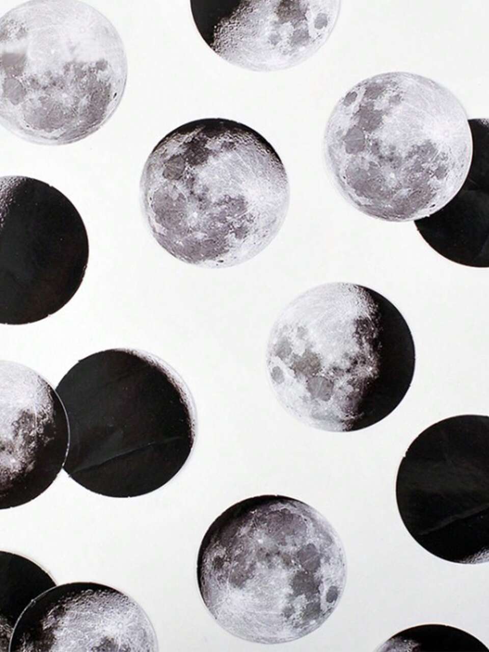 45pcs/Box Calendar Moon Phase Decorative Stickers, Suitable For Notebooks, Laptops, Planners, Scrapbooks, Cups, Diaries, Notebooks, Phone Cases School Supplies