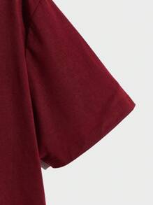 Manfinity EMRG Áo thun & Áo lót Nam Lá thư Thú vật Đường phố - Màu Đỏ Sâu - Xem 4